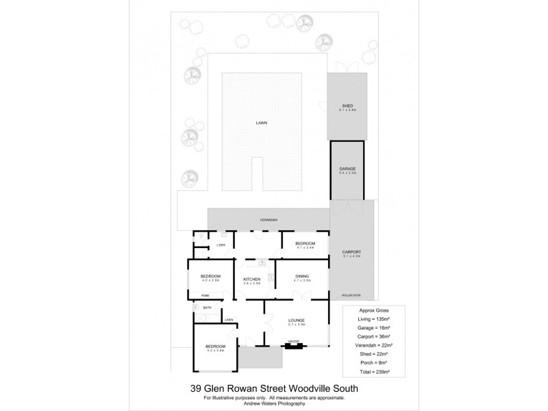 39 Glen Rowan Road, Woodville South SA 5011 Floorplan