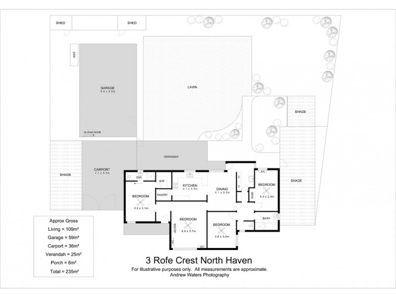 3 Rofe Court, North Haven SA 5018 Floorplan