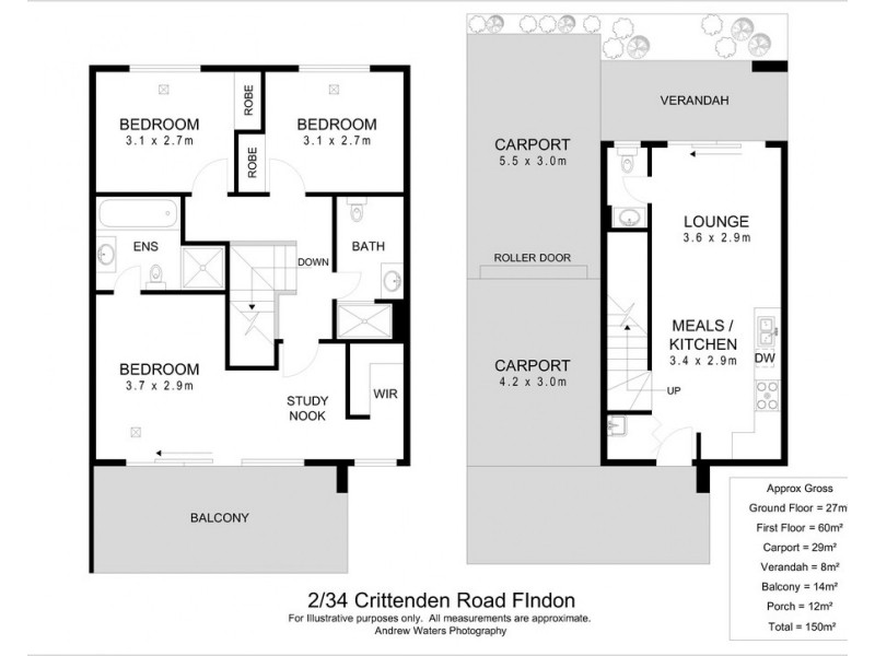 1/34 Crittenden Road, Findon SA 5023 Floorplan