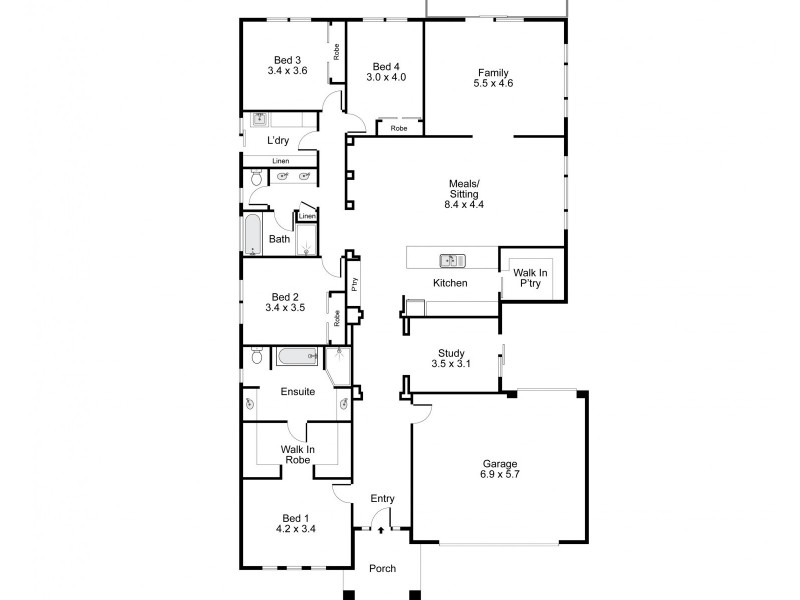 33 Malwa Street, Osborne SA 5017 Floorplan