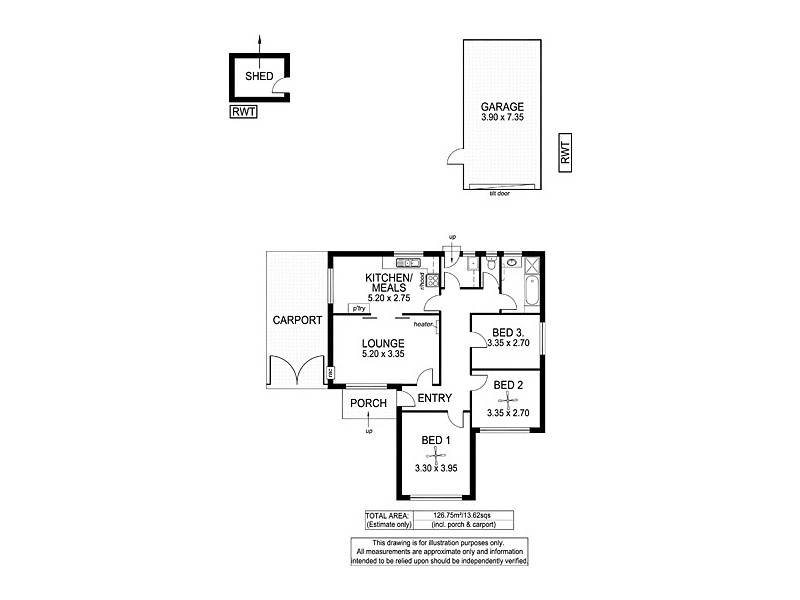 13 McNeilly Crescent, Seaton SA 5023 Floorplan