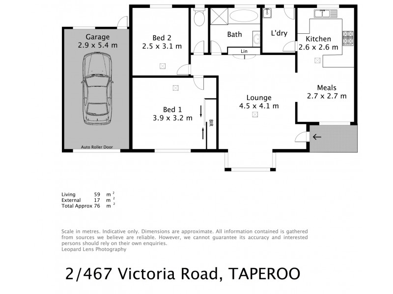 2/467 Victoria Road, Taperoo SA 5017 Floorplan