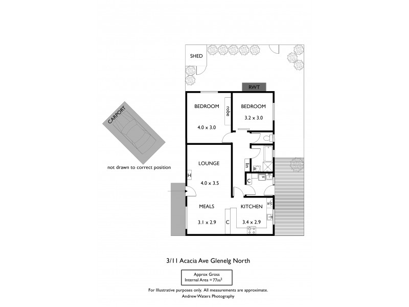 3/11 Acacia Avenue, Glenelg North SA 5045 Floorplan