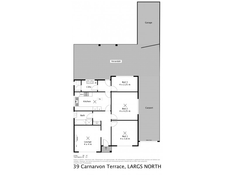 39 Carnarvon Terrace, Largs North SA 5016 Floorplan