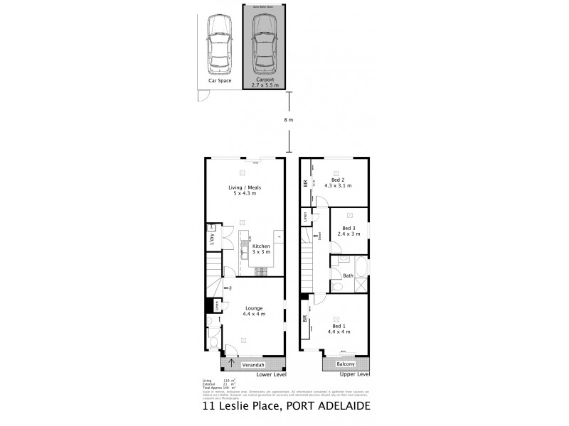11 Leslie Place, Port Adelaide SA 5015 Floorplan
