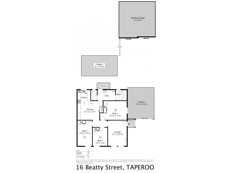 16 Beatty Avenue, Taperoo SA 5017 Floorplan