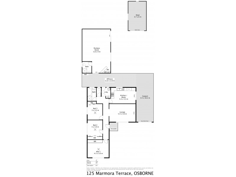 125 Marmora Terrace, Osborne SA 5017 Floorplan