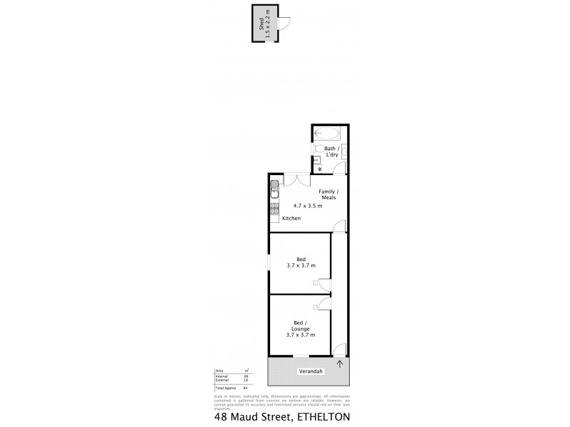 48 Maud Street, Ethelton SA 5015 Floorplan