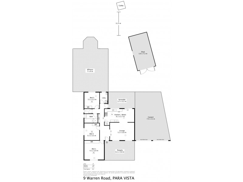 9 Warren Road, Para Vista SA 5093 Floorplan