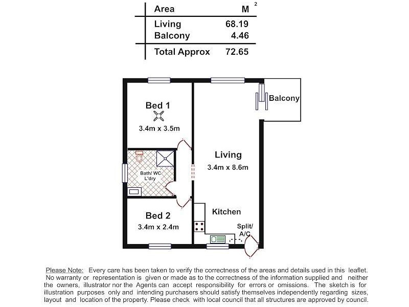 12/46 Esplanade, Semaphore SA 5019 Floorplan