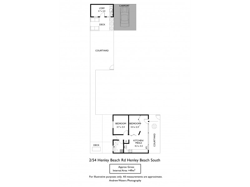 2/54 Henley Beach Road, Henley Beach SA 5022 Floorplan