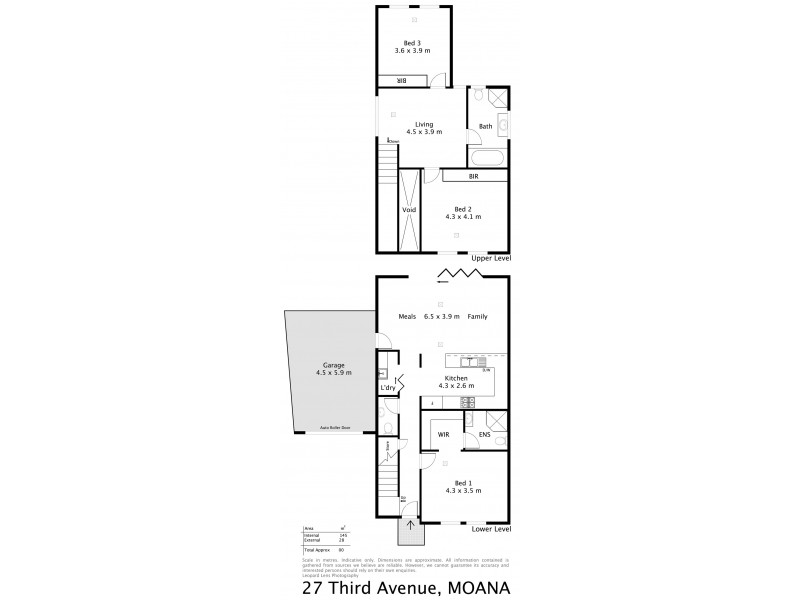 27 Third Avenue, Moana SA 5169 Floorplan