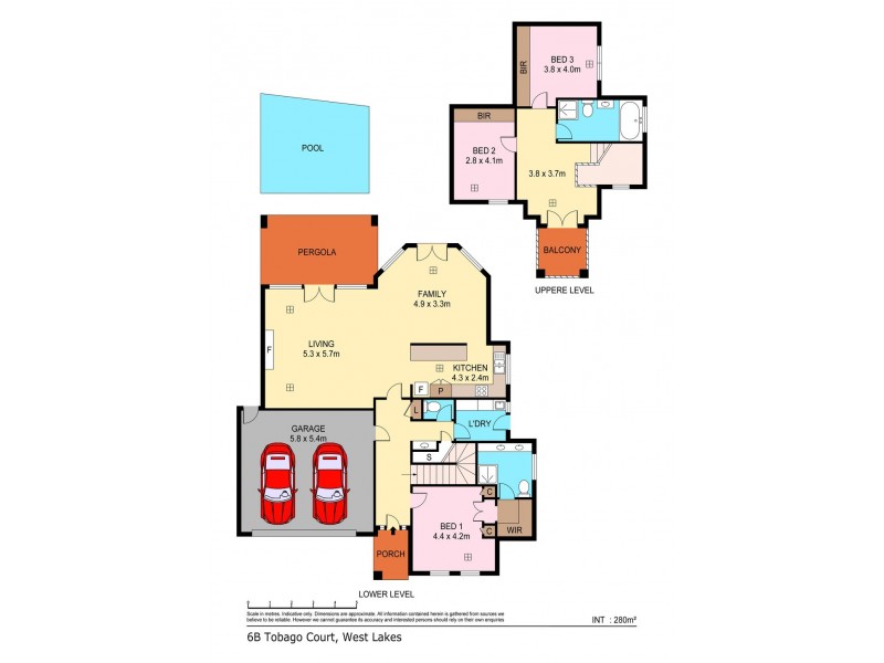 6 Tobago Ct, West Lakes SA 5021 Floorplan