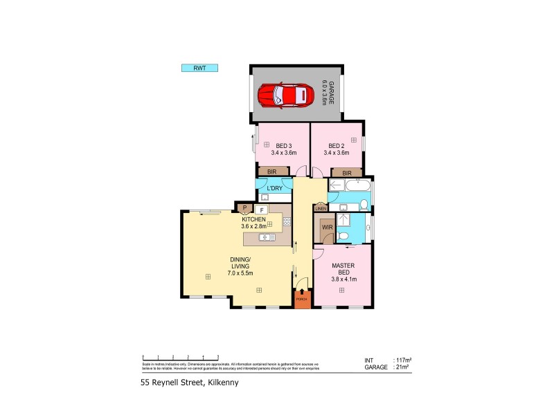 1/55A Reynell Street, Kilkenny SA 5009 Floorplan