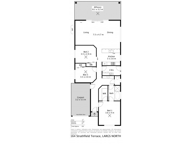 164 Strathfield Terrace, Largs North SA 5016 Floorplan