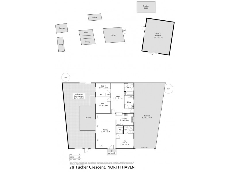 28 Tucker Crescent, North Haven SA 5018 Floorplan