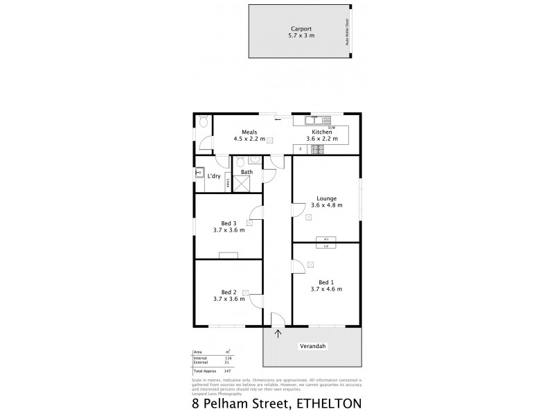 8 Pelham Street, Ethelton SA 5015 Floorplan