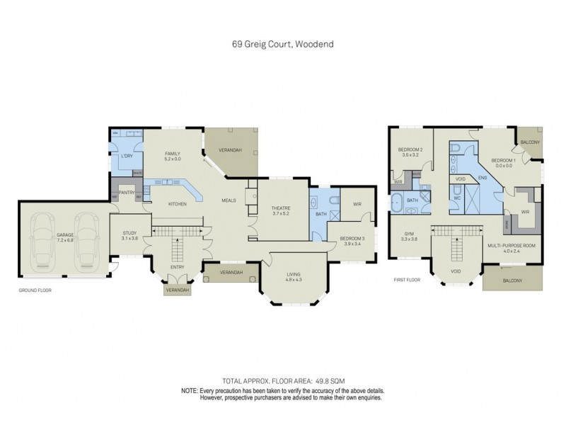69 Greig Court, Woodend VIC 3442 Floorplan