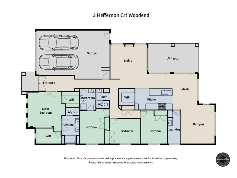3 Heffernan Court, Woodend VIC 3442 Floorplan