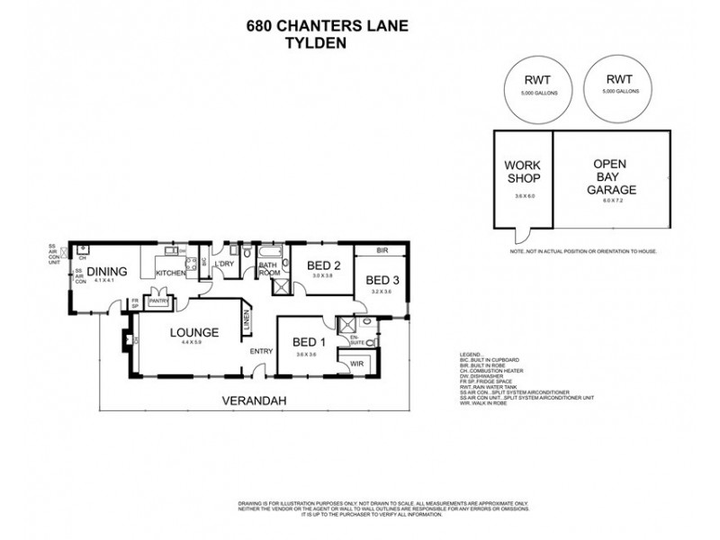 680 Chanters Lane Tylden via Woodend, Woodend VIC 3442 Floorplan