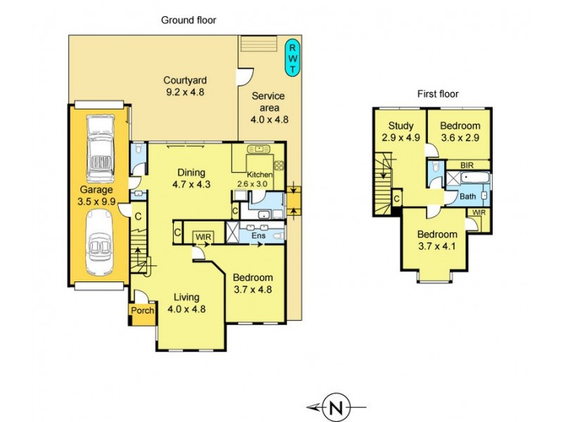 3 and 4/60  Livingstone Street, Ivanhoe VIC 3079