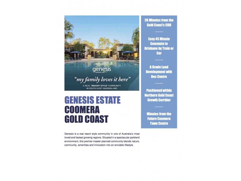 LOT 418 GENESIS, Coomera QLD 4209