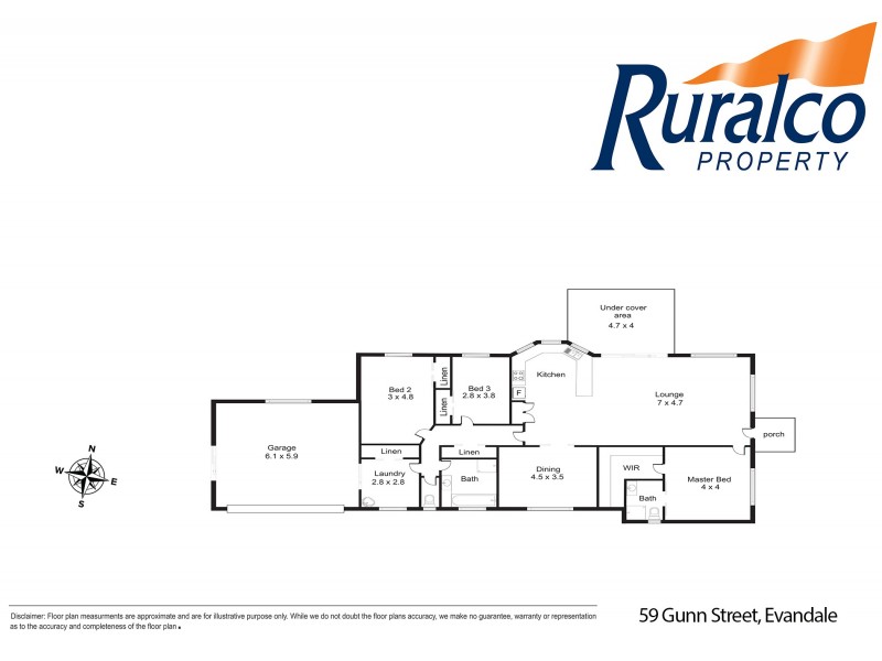 59 Gunn Street, Evandale TAS 7212 Floorplan