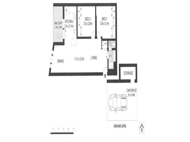 2/235 BRONTE ROAD, Waverley NSW 2024 Floorplan
