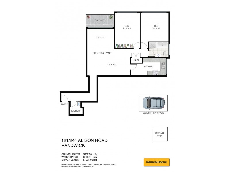 121/244 Alison Road, Randwick NSW 2031 Floorplan