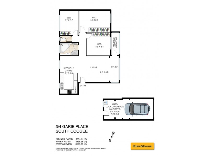3/4 Garie Place, Coogee NSW 2034 Floorplan