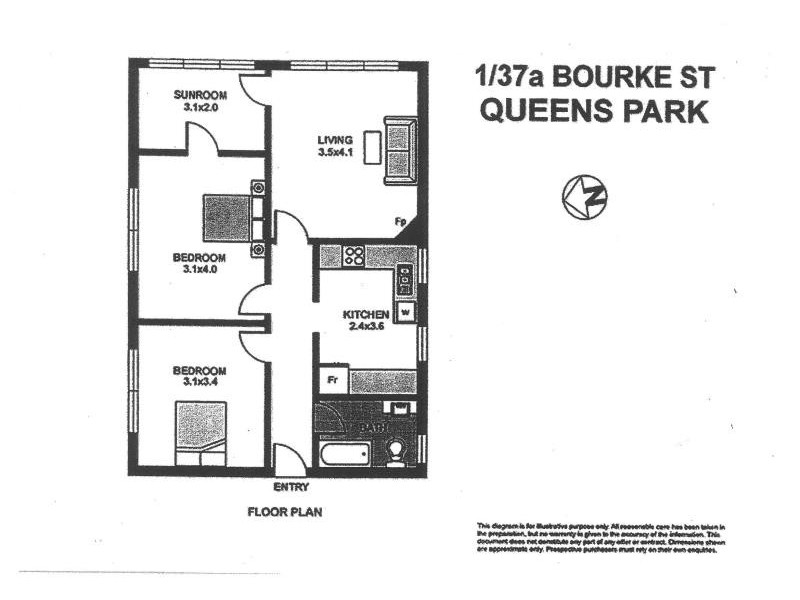 1/37a BOURKE STREET, Bondi Junction NSW 2022 Floorplan