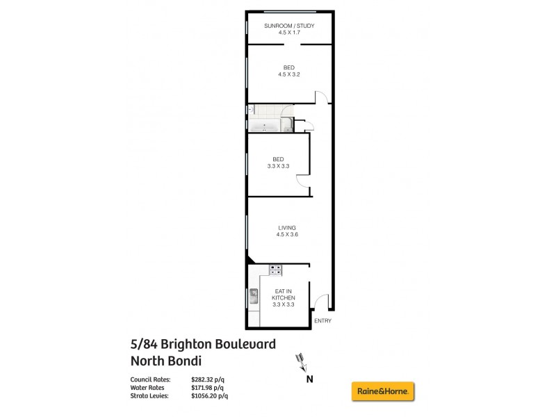 5/84 Brighton Boulevard, North Bondi NSW 2026 Floorplan