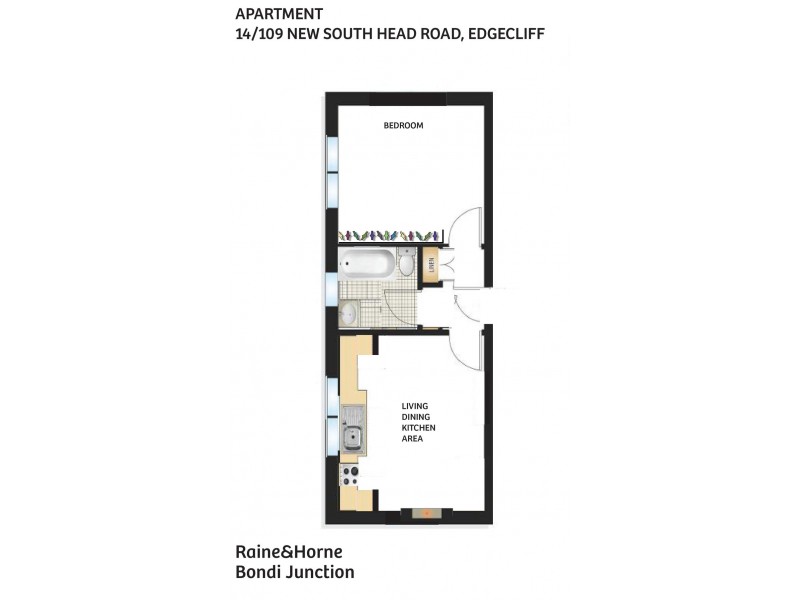 14/109 New South Head Road, Edgecliff NSW 2027 Floorplan