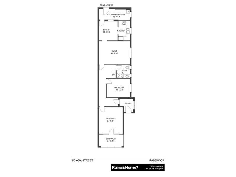 1/13 ADA STREET, Randwick NSW 2031 Floorplan