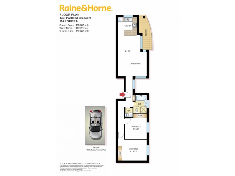 4/48 Portland Crescent, Maroubra NSW 2035 Floorplan