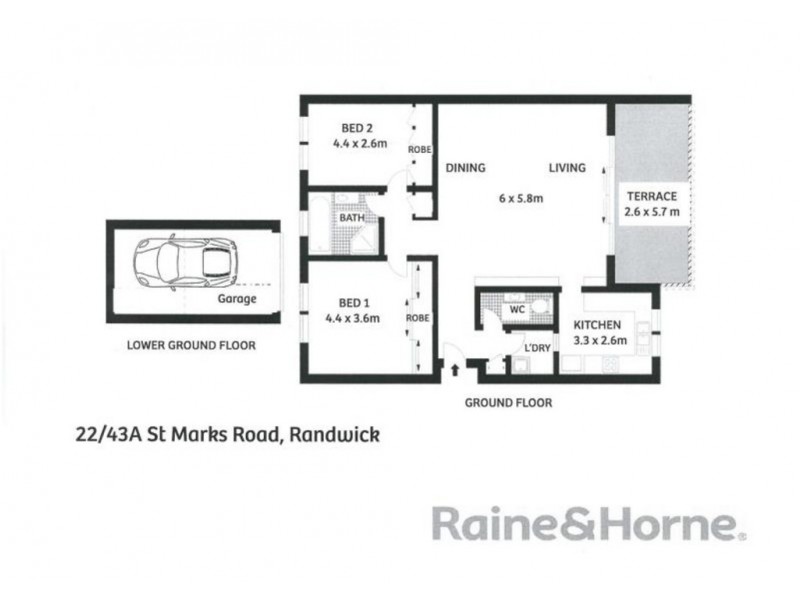 22/43A ST MARKS ROAD, Randwick NSW 2031 Floorplan