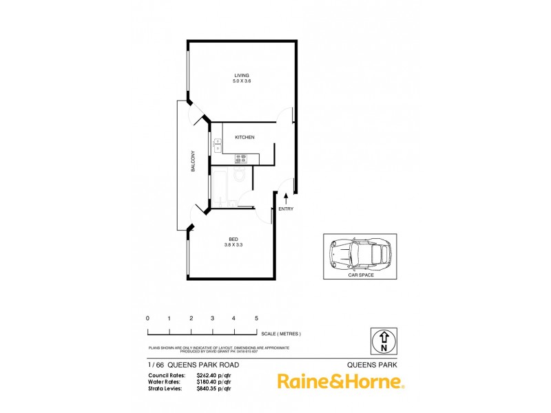 1/66 Queens Park Road, Queens Park NSW 2022 Floorplan