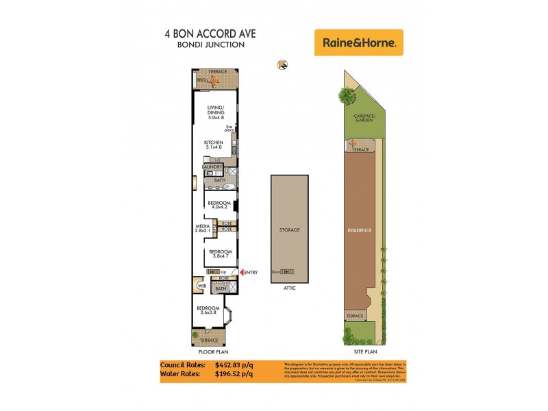 4 Bon Accord Avenue, Bondi Junction NSW 2022 Floorplan