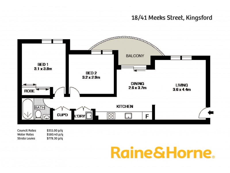 18/41 Meeks Street, Kingsford NSW 2032 Floorplan