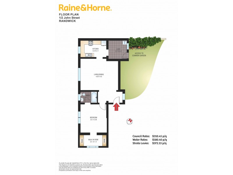 1/2 John Street, Randwick NSW 2031 Floorplan