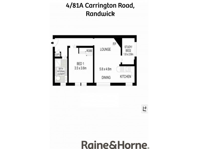 4/81A Carrington Road, Randwick NSW 2031 Floorplan