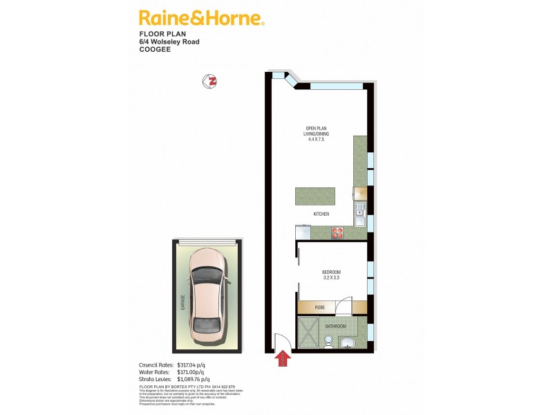 6/4 Wolseley Road, Coogee NSW 2034 Floorplan