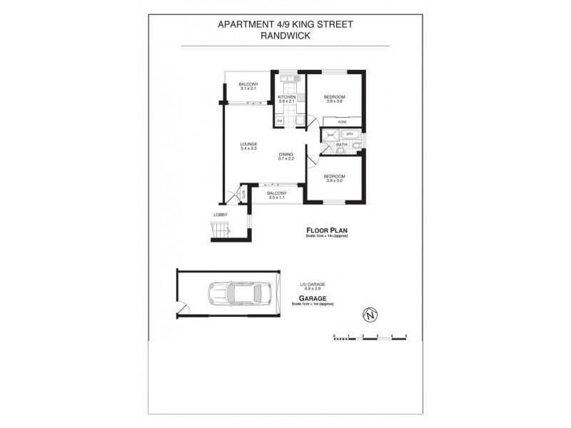 4/9 KING STREET, Randwick NSW 2031 Floorplan