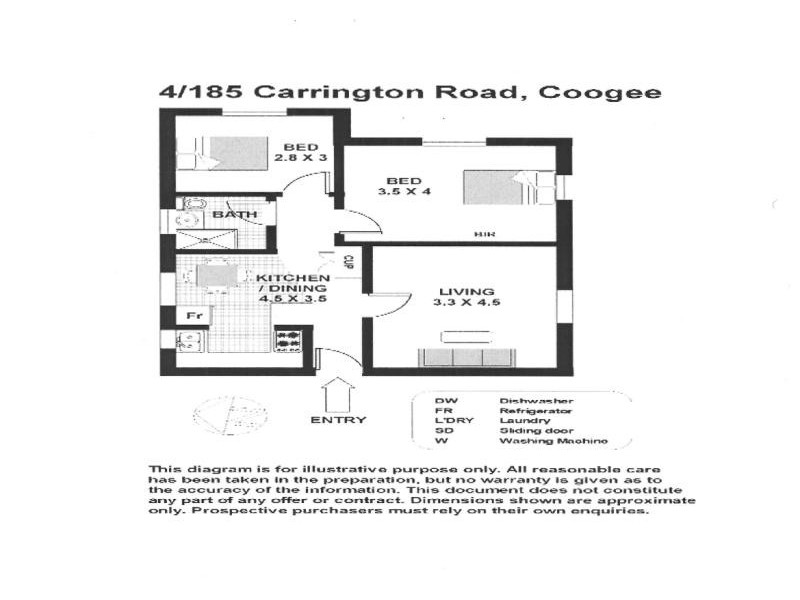 4/185 CARRINGTON ROAD, Coogee NSW 2034 Floorplan