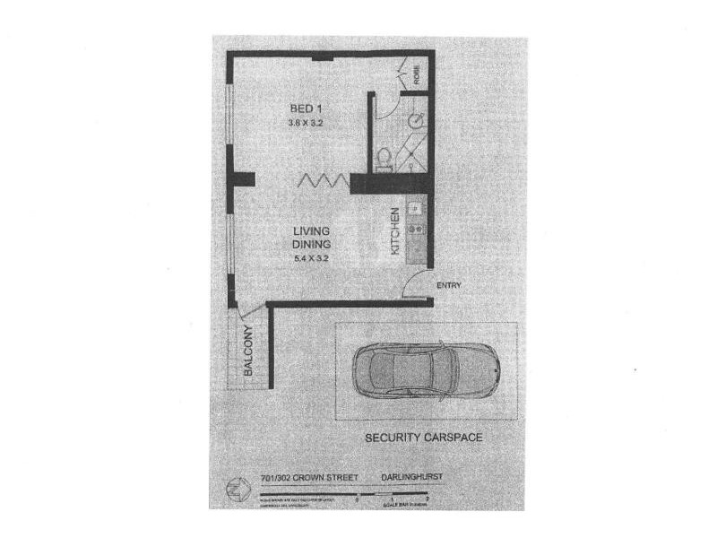 701/302 CROWN STREET, Darlinghurst NSW 2010 Floorplan