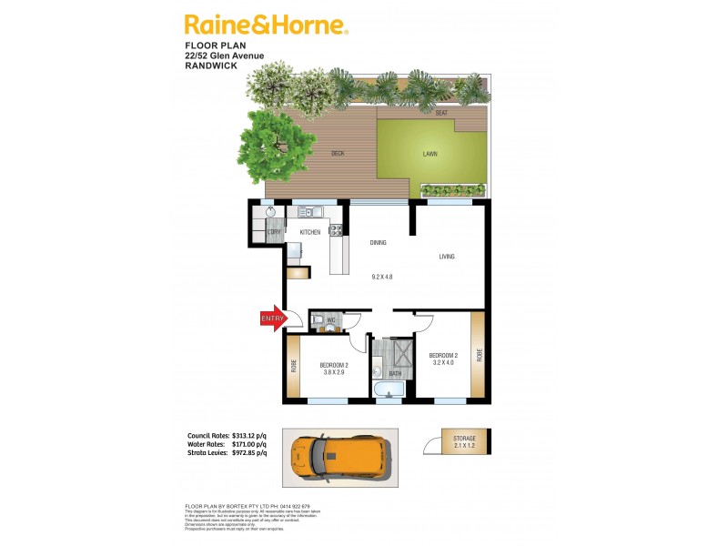 22/52 Glen Avenue, Randwick NSW 2031 Floorplan