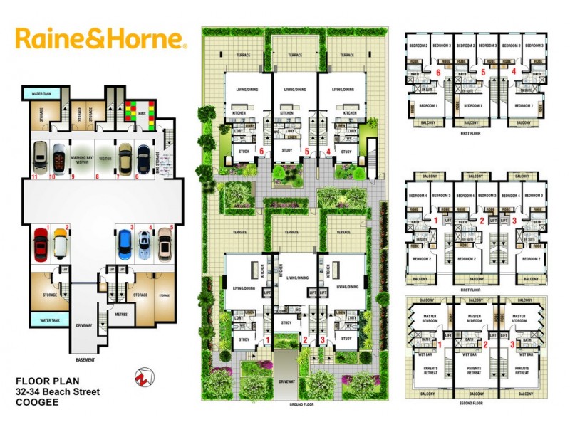 MOONTA 32-34 Beach Street, Coogee NSW 2034 Floorplan