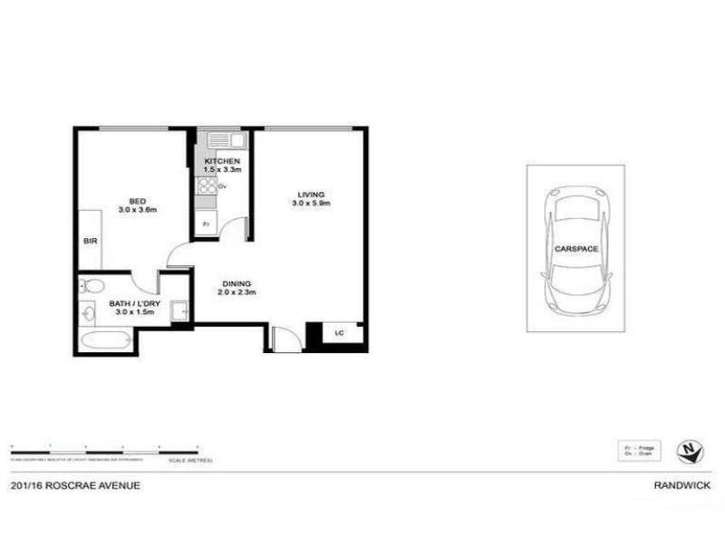 201/16 ROSCREA AVENUE, Randwick NSW 2031 Floorplan