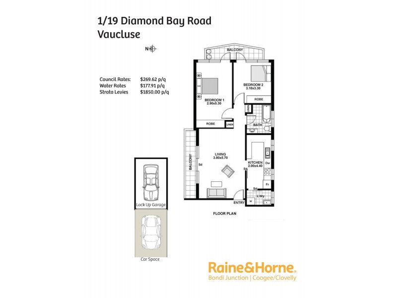 1/19 Diamond Bay Road, Vaucluse NSW 2030 Floorplan