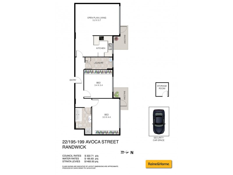 22/195 Avoca Street, Randwick NSW 2031 Floorplan